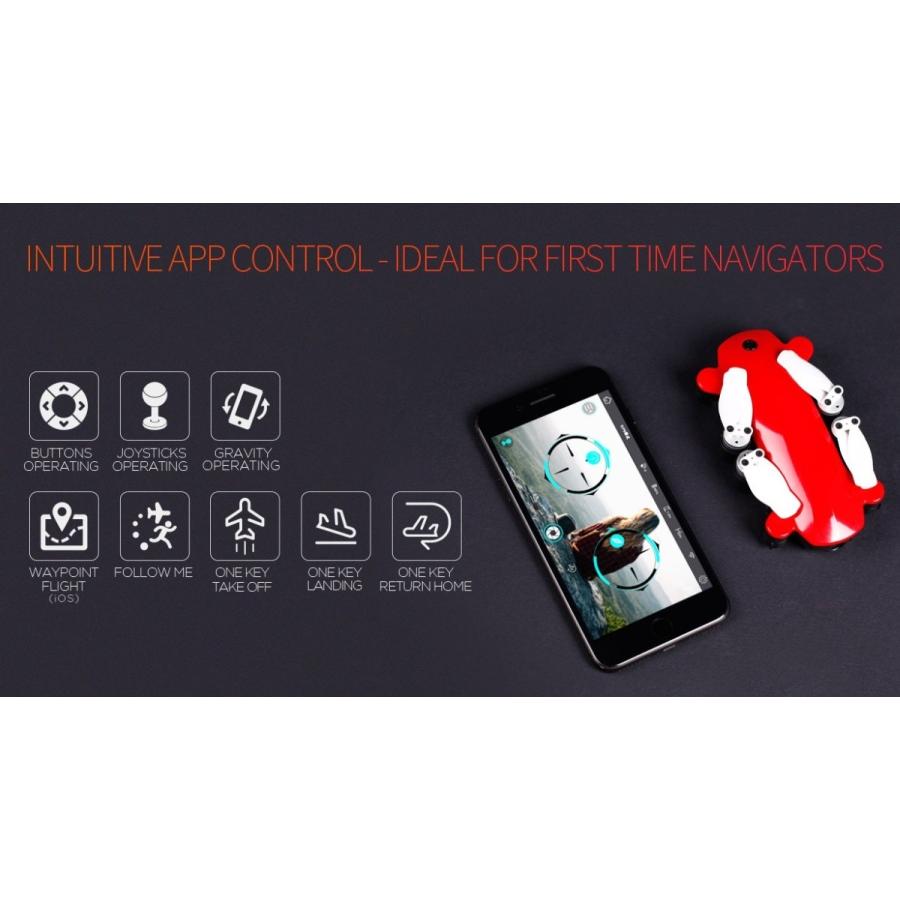 Simtoo Fairy drone XT175 (バッテリ−２個付) WifI FPV 1080P カメラ GPS 小型 折り畳み式 146g ポケットドローン コントローラー フライモアコンポ 