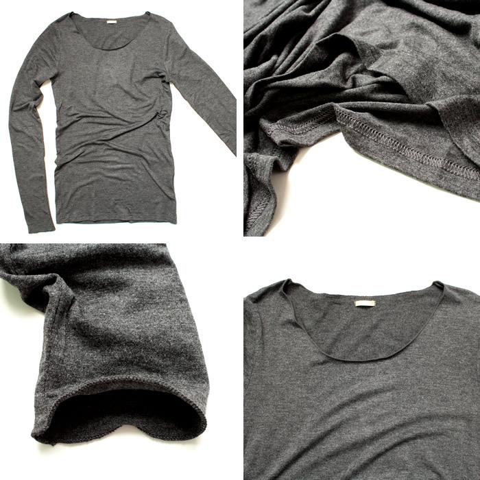 カットソー レディース 長袖 無地 ロンt ロング 白 黒 ふわてろ トップス 01 di ジャッコランタンjack O Lantern 通販 Yahoo ショッピング