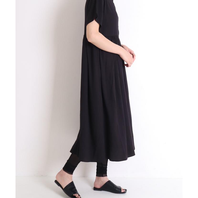 夏セール期間限定価格 ロングワンピース 半袖 黒 春 夏 バンドカラー シャツワンピース ロング ワンピース 04 og ジャッコランタンjackolantern 通販 Yahoo ショッピング