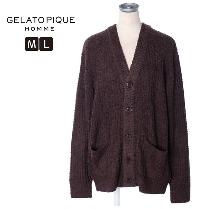 ジェラートピケ Gelato Pique メンズ カーディガン 長袖 ルームウェア