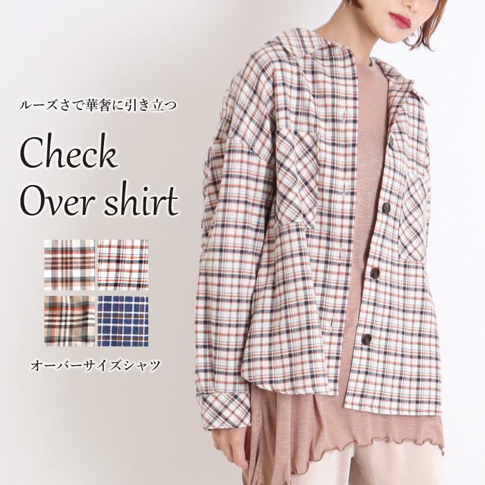 チェックシャツ レディース ビッグ ロング Cpoシャツ 羽織り 長袖 91 nq ジャッコランタンjack O Lantern 通販 Yahoo ショッピング