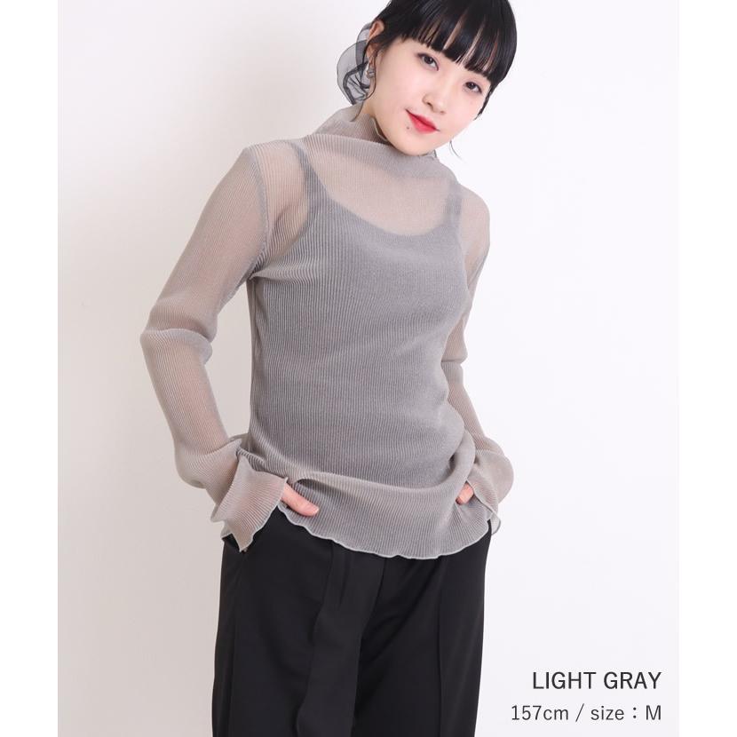 シアートップス シアーブラウス シアーシャツ 長袖 ハイネック シアー トップス インナー 93 oi ジャッコランタンjackolantern 通販 Yahoo ショッピング