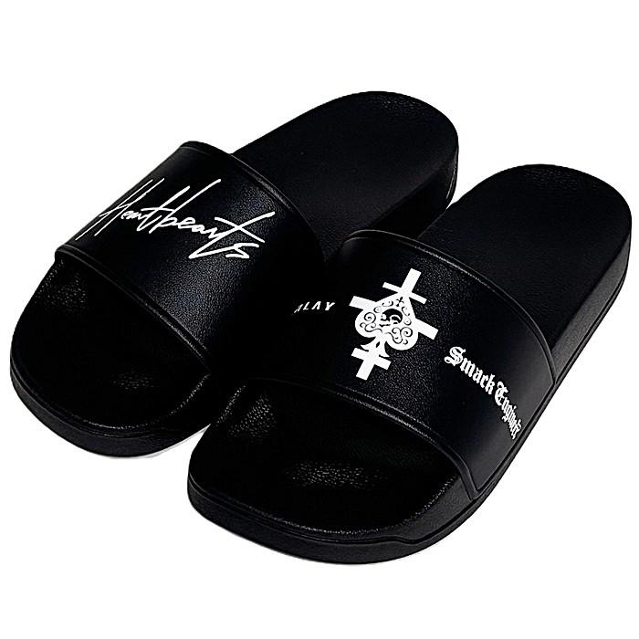ANOVERLAY (lynch.晁直) × SMACK ENGINEER (スマックエンジニア)「Heartbeats SHOWER SANDALS」アンオーバーレイ 限定コラボ シャワーサンダル ビーチ スリッパ | SMACK ENGINEER | 01