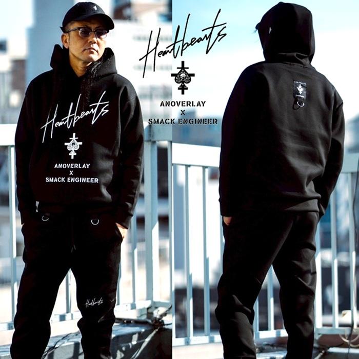 (15%OFF) ANOVERLAY (lynch.晁直) × SMACK ENGINEER (スマックエンジニア)「DOUBLE KNIT PARKA」アンオーバーレイ 限定ダンボールニットプルオーバーパーカー_1