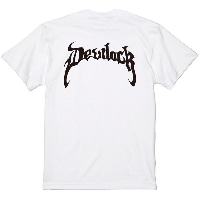 DEVILOCK デビロック「FIRE TATTOO & BOW TEE」半袖Ｔシャツ ビッグ 黒白 ブラックホワイト デビル 悪魔 炎 バックプリント スカル メンズレディース | DEVILOCK | 04