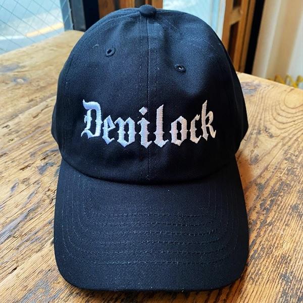 (10%OFF) DEVILOCK デビロック「OLD ENGLISH CAP」ローキャップ ストラップバック 帽子 黒 ブラック ロゴ 刺繍 ベースボール メンズ レディース ギフト Rogia | DEVILOCK | 01