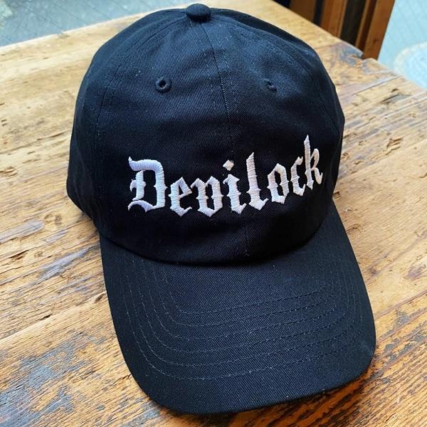 (10%OFF) DEVILOCK デビロック「OLD ENGLISH CAP」ローキャップ ストラップバック 帽子 黒 ブラック ロゴ 刺繍 ベースボール メンズ レディース ギフト Rogia | DEVILOCK | 02