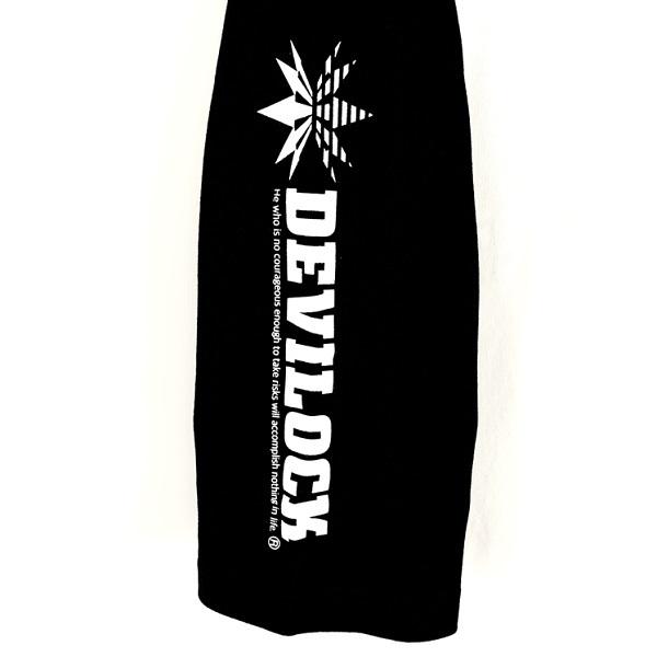 DEVILOCK デビロック「REVOLUTION WITH BOTH LOGO RAGLAN TEE」ラグランＴシャツ 七分袖 黒白 ブラックホワイト スカル ドクロ メンズレディース Rogia | DEVILOCK | 07