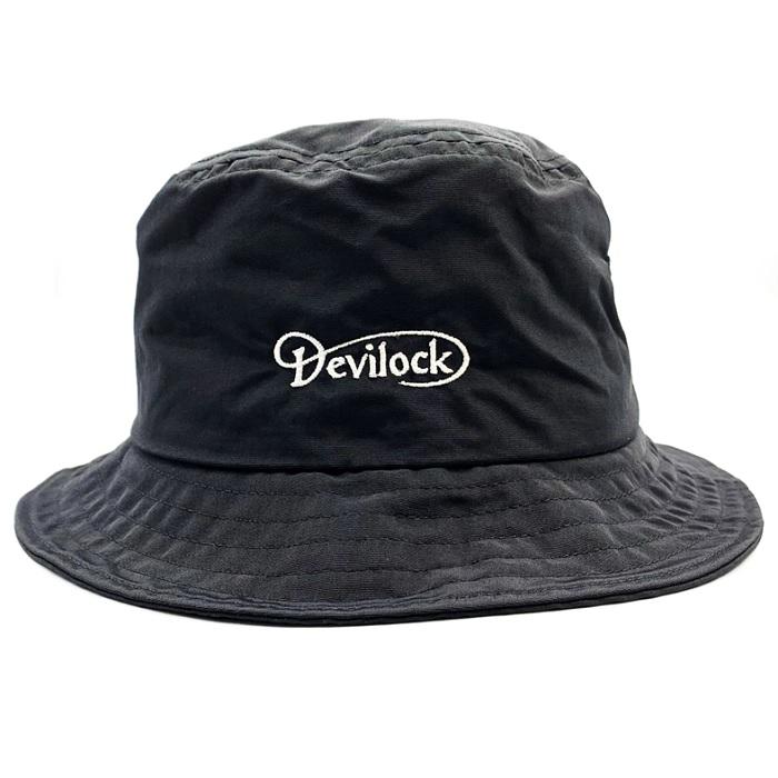 DEVILOCK デビロック「NYLON BUCKET HAT」バケットハット ポークパイハット 帽子 撥水 黒 ブラック ロゴ ナイロン ポリエステル 刺繍 メンズレディース | DEVILOCK | 02