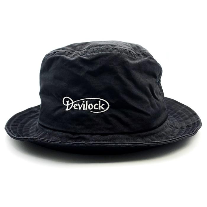 DEVILOCK デビロック「NYLON BUCKET HAT」バケットハット ポークパイハット 帽子 撥水 黒 ブラック ロゴ ナイロン ポリエステル 刺繍 メンズレディース | DEVILOCK | 05