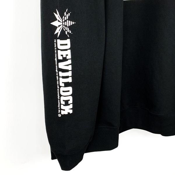 DEVILOCK デビロック「COBRA with VECTOR & DAIMLER BIG SWEAT」オーバーサイズスウェット ビッグトレーナー 袖プリント 黒ブラック 蛇ヘビ コブラ スネーク | DEVILOCK | 04