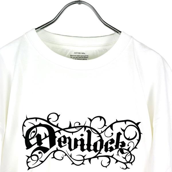(10%OFF) DEVILOCK デビロック「Rogia限定 DEVILOCK THORN TEE」半袖Tシャツ ビッグT オーバーサイズ 黒白 ブラックホワイト スカル メンズレディース Rogia | DEVILOCK | 06