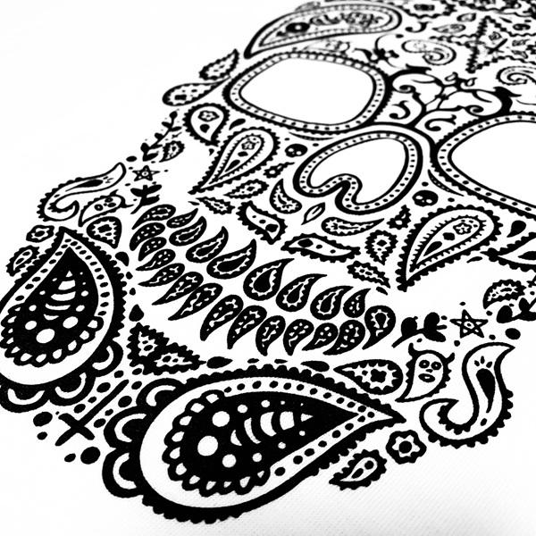 DEVILOCK デビロック「MEXICAN SKULL TEE」半袖Tシャツ オーバーサイズ 黒白 ブラック ホワイト スカル ドクロ ロゴ メンズレディース BIG ビッグT バンド Rogia | DEVILOCK | 10