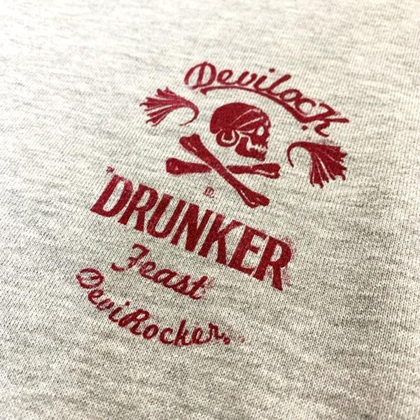 DEVILOCK デビロック「DEVILOCK DRUNKER SWEAT」スウェット トレーナー 長袖 黒 ブラック グレー スカル ドクロ オーバーサイズ ビッグ バックプリント バイカー | DEVILOCK | 06