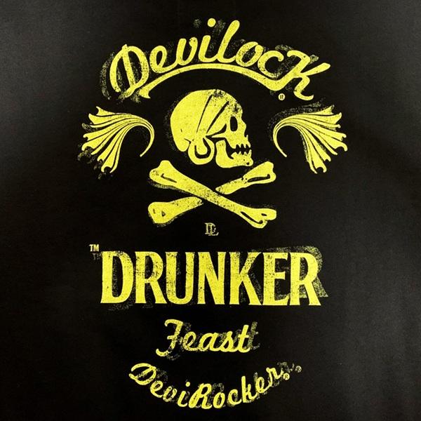DEVILOCK デビロック「DEVILOCK DRUNKER SWEAT」スウェット トレーナー 長袖 黒 ブラック グレー スカル ドクロ オーバーサイズ ビッグ バックプリント バイカー | DEVILOCK | 09