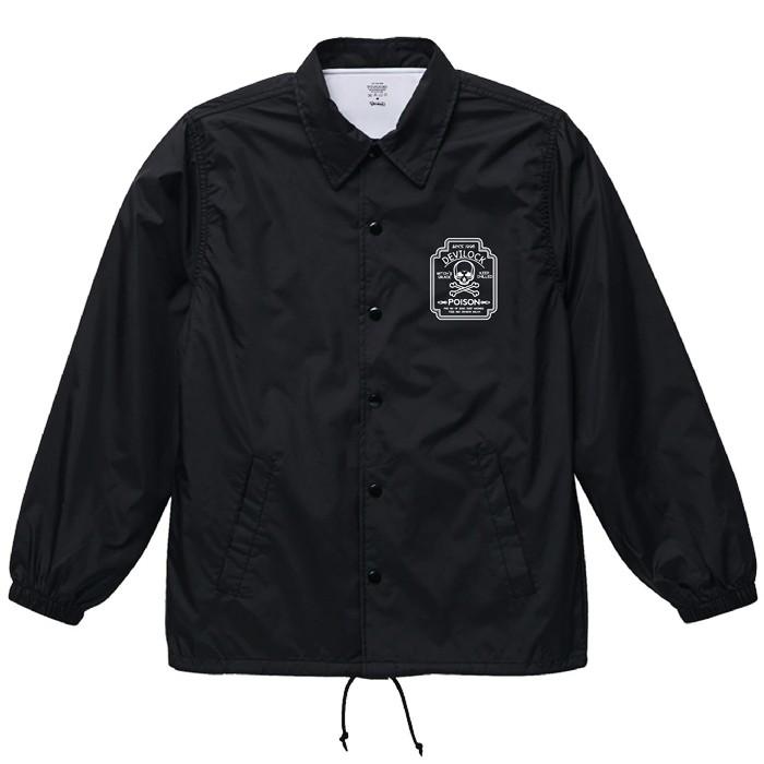 DEVILOCK デビロック「DEVILOCK POISON COACH JACKET」コーチジャケット ジャンパー ウインドブレーカー スカル ドクロ バックプリント 黒 ブラック | DEVILOCK | 03