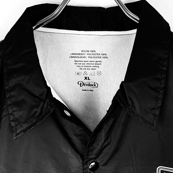 DEVILOCK デビロック「DEVILOCK POISON COACH JACKET」コーチジャケット ジャンパー ウインドブレーカー スカル ドクロ バックプリント 黒 ブラック | DEVILOCK | 05