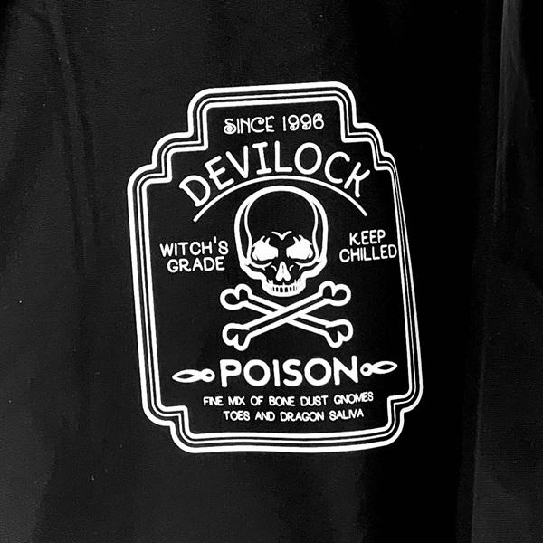 DEVILOCK デビロック「DEVILOCK POISON COACH JACKET」コーチジャケット ジャンパー ウインドブレーカー スカル ドクロ バックプリント 黒 ブラック | DEVILOCK | 06