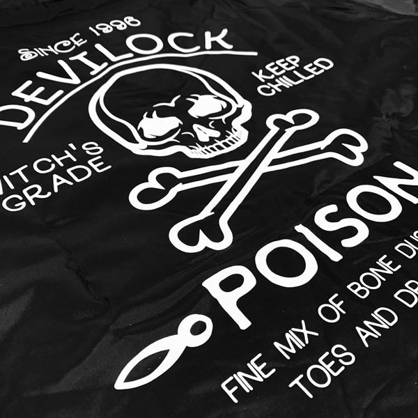 DEVILOCK デビロック「DEVILOCK POISON COACH JACKET」コーチジャケット ジャンパー ウインドブレーカー スカル ドクロ バックプリント 黒 ブラック | DEVILOCK | 09
