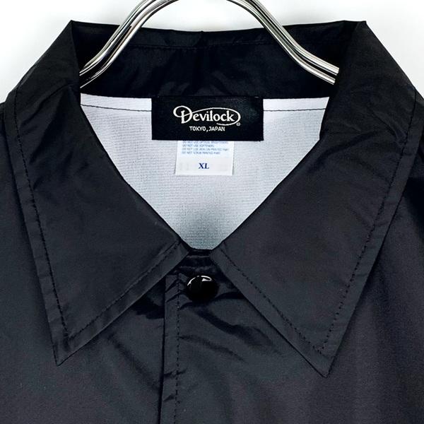 DEVILOCK デビロック「VERTICAL DAIMLER COACH JACKET」コーチジャケット ジャンパー ウインドブレーカー ナイロン 軽量 黒ブラック スカル ドクロ Rogia | DEVILOCK | 03