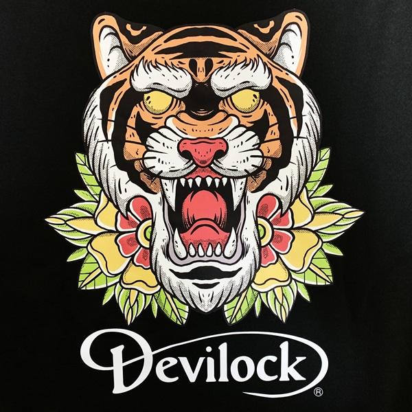 DEVILOCK デビロック「TIGER DEVILOCK HOODIE」プルオーバーパーカー 裏パイルスウェット 虎 タイガー タトゥーデザイン 黒ブラック XL 2L 3L 4L Rogia | DEVILOCK | 06