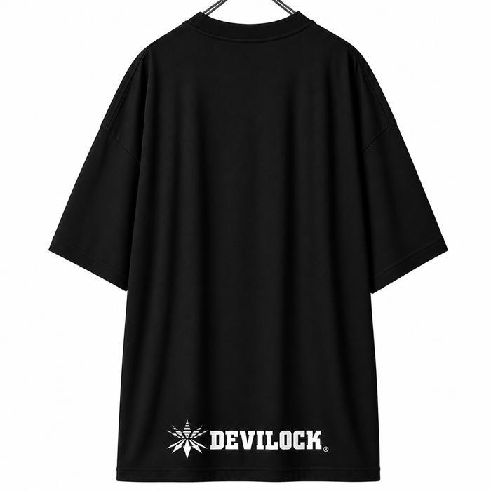 DEVILOCK デビロック「FRONT & BACK VECTOR TEE」半袖Tシャツ オーバーサイズ 黒白 ブラック ホワイト ロゴ メンズレディース BIG ビッグT バンド Rogia | DEVILOCK | 07