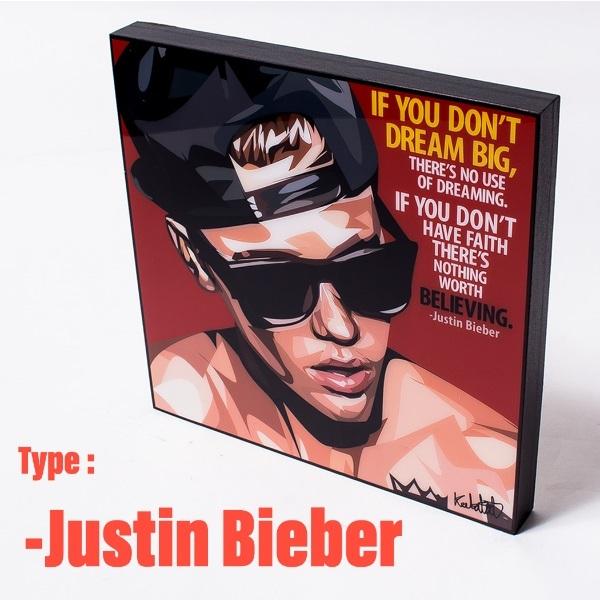 Justin Bieber (1) ジャスティン ビーバー「ポップアートパネル