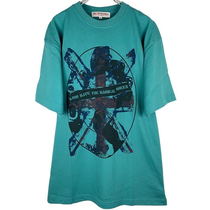 PROPA9ANDA プロパガンダ「RADICAL QUEEN TEE」半袖Tシャツ 黒
