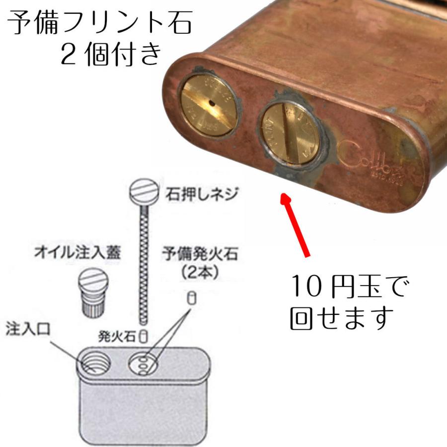 Colibri（コリブリ） 日本製 オイルライター ワイルドブラスモデル 送料無料 （ネコポス可）の画像