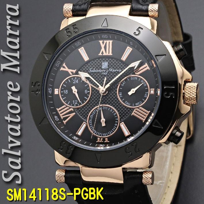 メンズ腕時計 Salvatore Marra サルバトーレマーラ メンズ 腕時計 10気圧 多軸クォーツ 革ベルト 送料無料 Sms Pgbk Sms Pgbk Jackal 通販 Yahoo ショッピング