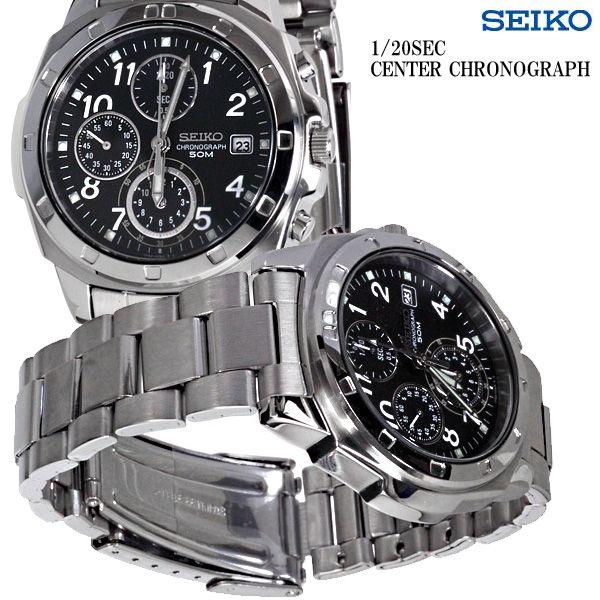 SEIKO 腕時計 メンズ腕時計 送料無料バックル名入れ彫刻 セイコークロノグラフ メンズ  ギフト プレゼント SND195P｜jackal｜02