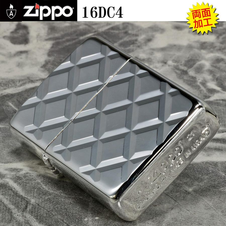 ZIPPO（ジッポー） アーマー ジッポーライター 両面深堀り ダイヤ 
