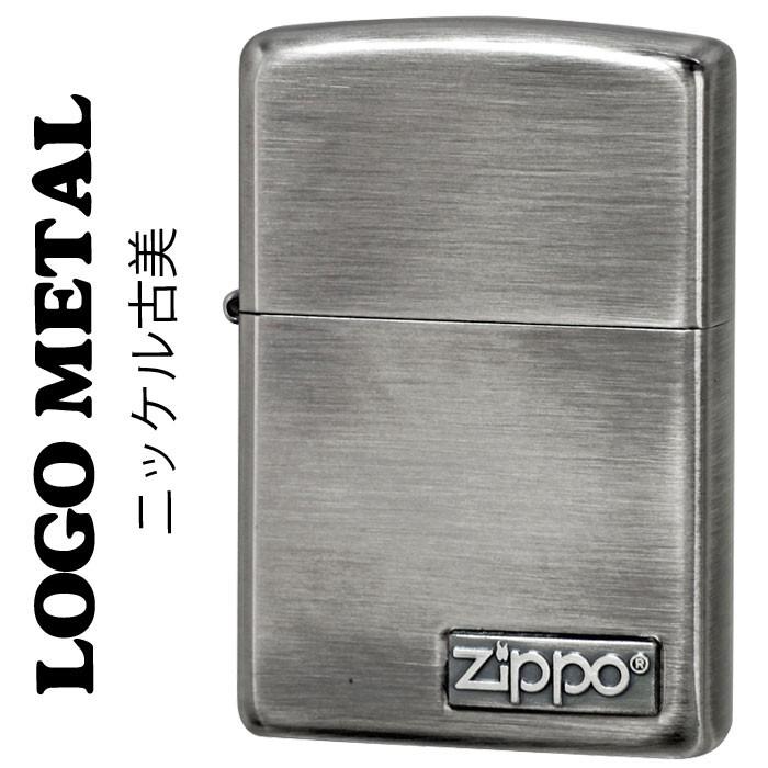 zippo(ジッポーライター)ロゴ メタル ニッケル古美（ネコポス対応）｜jackal