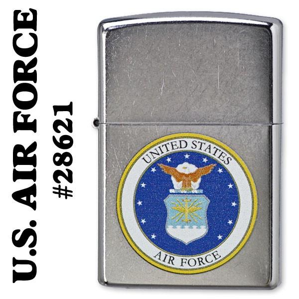 父の日：zippo(ジッポーライター)US AIR FORCE アメリカ空軍エンブレム ストリートクローム 28621（ネコポス対応）｜jackal