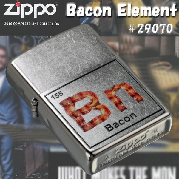 父の日：zippo(ジッポーライター)Bacon Element #29070 Street Chrome&#8482;（ネコポス対応）｜jackal｜02
