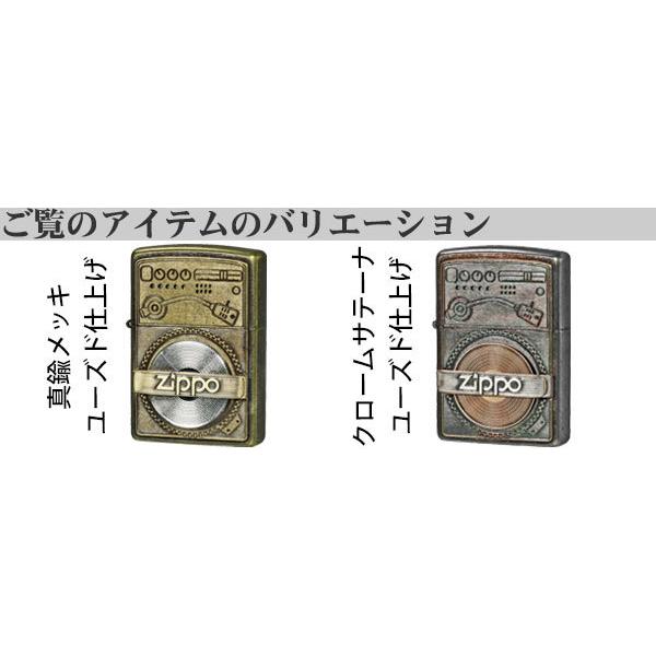 zippo(ジッポーライター) ユーズドフィニッシュレコードデザイン　 真鍮メッキ　ユーズド仕上げ　メタルプレート貼り  おしゃれ　送料無料（ネコポス対応）｜jackal｜08