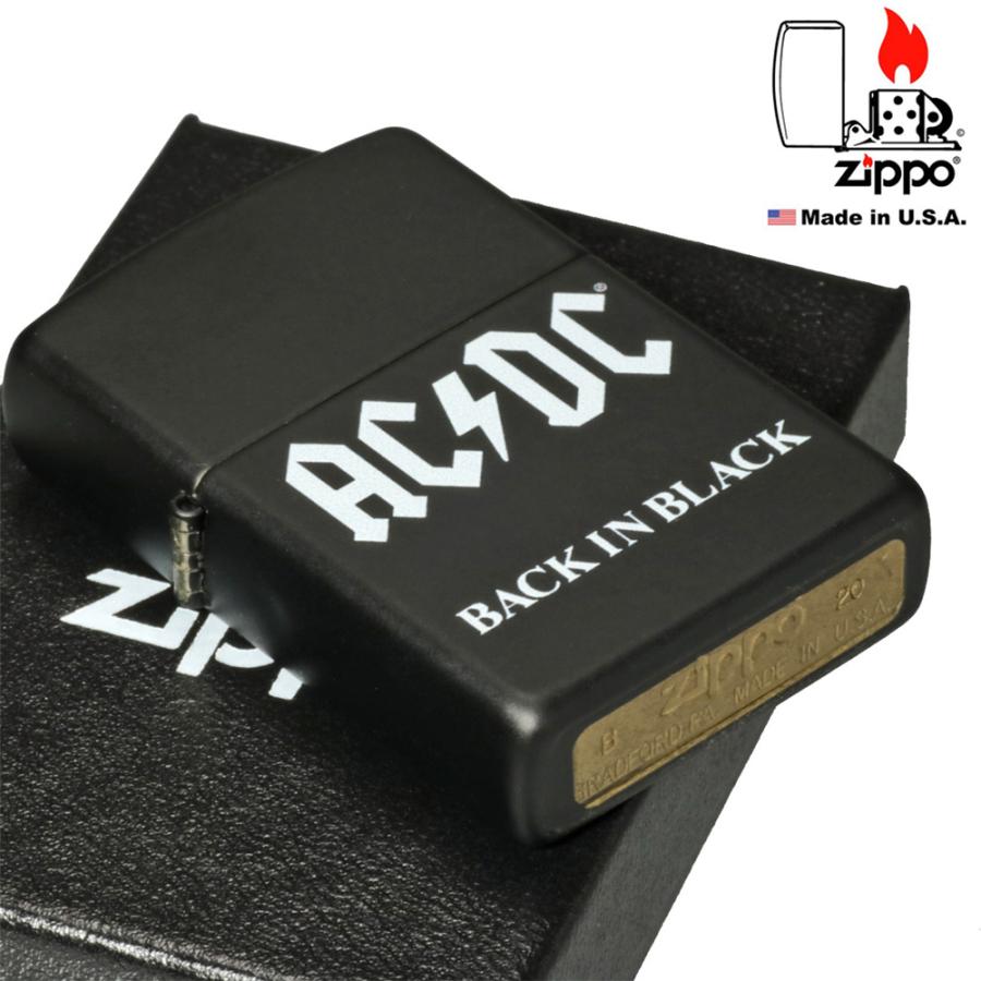 父の日：(メーカー無くなり次第終了予定) zippo(ジッポーライター)AC/DCブラックマット2019アーティストコレクション＃49015　送料無料（ネコポス対応）｜jackal｜03