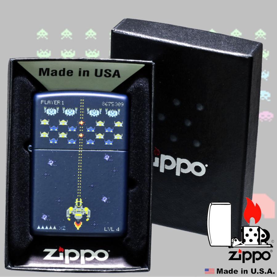 zippo(ジッポーライター) Pixel Gme ピクセルゲーム　#49114　ネイビーマット　送料無料 （ネコポス対応）｜jackal｜03