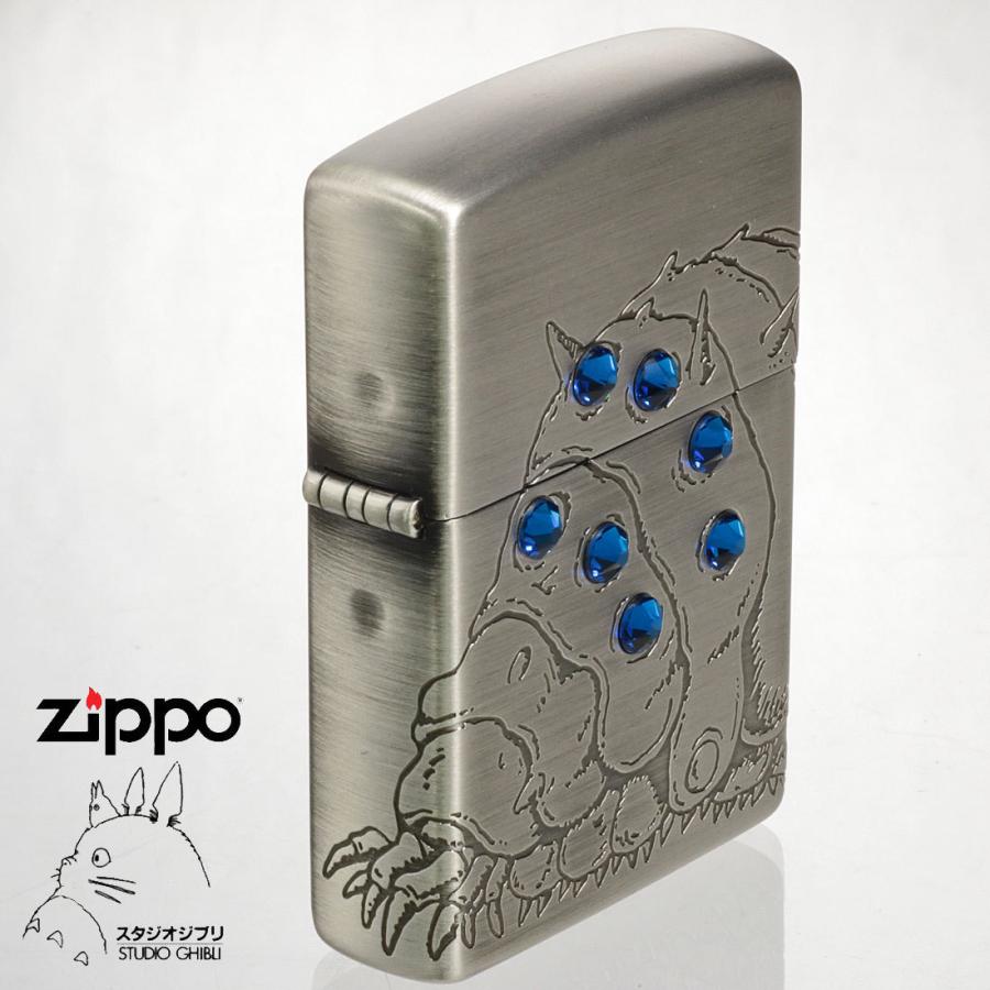 zippo ジッポーライター スタジオジブリ  オイルライター アニメ 映画 風の谷のナウシカ 青目 王蟲 オーム スワロフスキー NZ-32 送料無料の画像