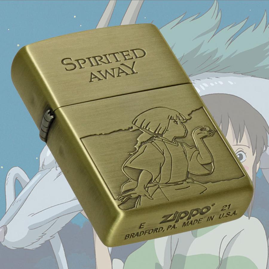 zippo(ジッポーライター)スタジオジブリ ジッポー オイルライター アニメ 映画 千と千尋の神隠し ハク 龍 NZ-34 プレゼント  送料無料（ネコポス対応）