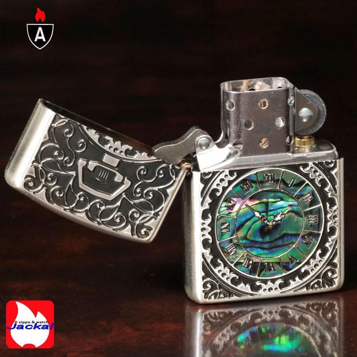 zippo(ジッポーライター)アーマー・シェルウォッチInlay（貝貼り） SV