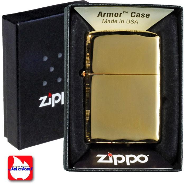 ZIPPO Armor 重厚アーマー シャインレイカット 鏡面ゴールド