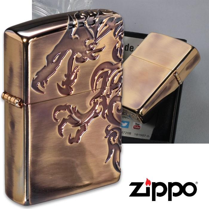 ZIPPO zippo(ジッポーライター)三面連続深彫りエッチング STREAM 