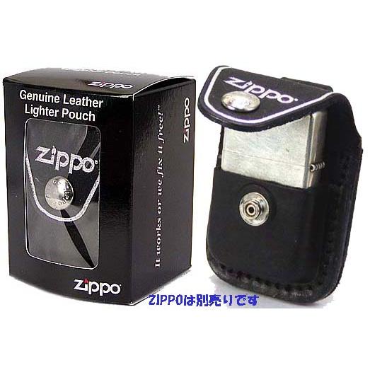ZIPPO（ジッポー） ZIPPOジッポー純正革ケース・ボタンタイプ黒
