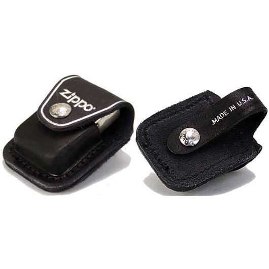 ZIPPO（ジッポー） ZIPPOジッポー純正革ケース・ボタンタイプ黒
