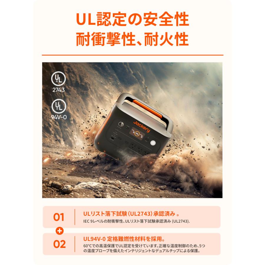 Jackery ポータブル電源 1000 New 1070Wh リン酸鉄 定格1500W