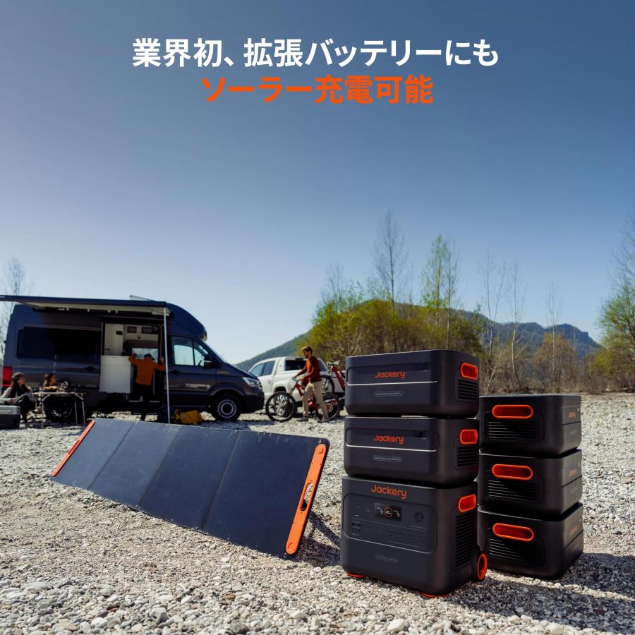 Jackery Solar Generator 2000 Plus 2042Wh ポータブル電源 SolarSaga 200 ソーラーパネル6枚 拡張バッテリー5枚 12点セット｜jackery-japan｜09