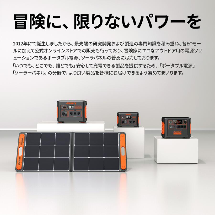 【5/15限定 37%OFFクーポン+5%ポイント】Jackery Solar Generator 1000 1002Wh ソーラーパネル 100 1枚セット キャンプ 車中泊 防災｜jackery-japan｜03