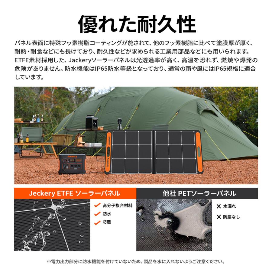 【6/1~6/2限定 25%OFFクーポン】Jackery SolarSaga100 ソーラーパネル 100W ソーラーチャージャー 発電機 DC出力/USB出力｜jackery-japan｜07