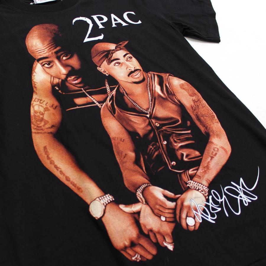 Tシャツ メンズ アーティスト 半袖 海外買付 セレブ着用 TUPAC 2PAC ストリートファッション スケート ファッション M L XL ブラック 黒｜jackhood｜06